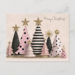 Festiv och Elegant Julgran Kort