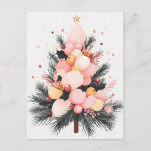 Festiv och elegant julhälsningskort vykort