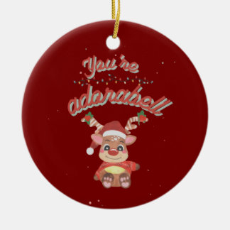 Festiv Punsmycke - Bedårande Holiday Design Julgransprydnad Keramik