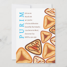 Festiv Purim Hamentashen-inbjudan Inbjudningar