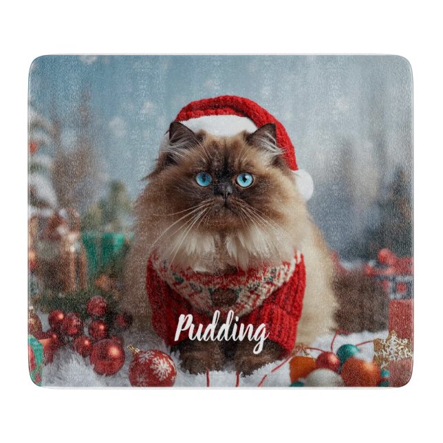 Festiv Ragdoll Katt Jul Personlig  (Framsidan)