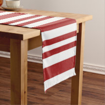 Festiv röd och vit strimlad