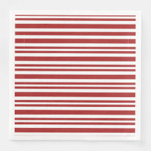 Festiv röd och vit strimlad