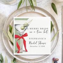 Festiv Röd Retro Rosett Smutsig Martini Bröllopsfe