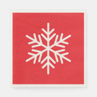 Festiv Rolig Vit Alpin Snöflinga På Ljus Röd