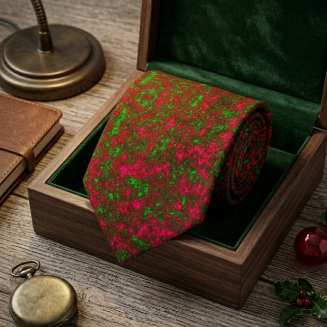 Festiv Ruby Smaragdfläck Slips (Skapare uppladdad)