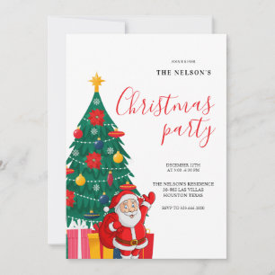 Festiv Santa julfest inbjudan Högtid
