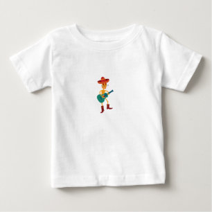 Festiv skelett gitarrspelare t shirt
