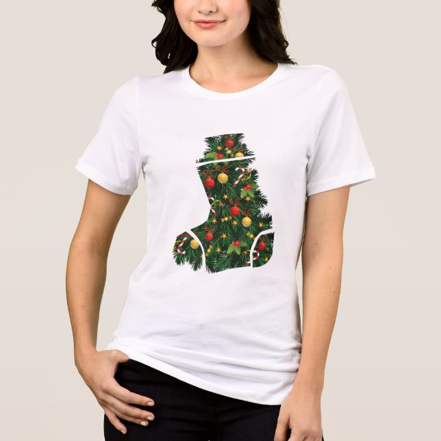 Festiv städsegrön charm t shirt (Framsida)