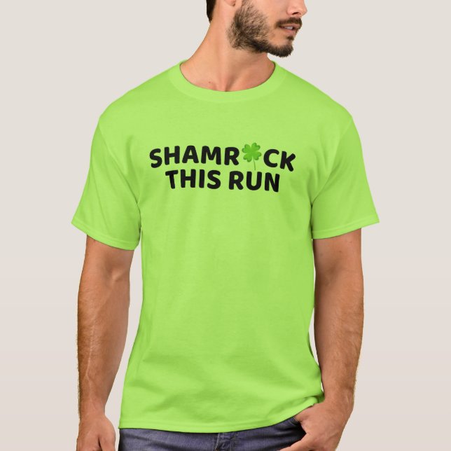 Festiv Träning present med Shamrock, irländsk mara T Shirt (Framsida)