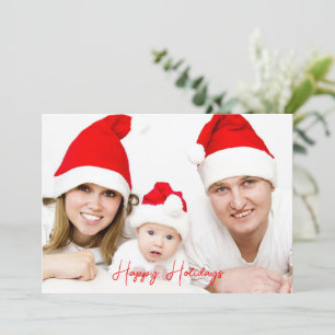 Festiv Trendig Glad Holiday Bild Nyår Julkort