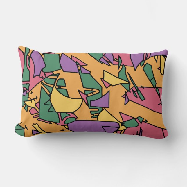 Festiv tudell lumbarkudde (Framsida)