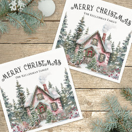 Festiv Vinter Jul Pappersservett