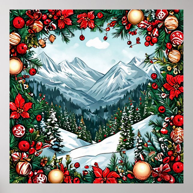 Festiv vintersceneri poster (Framsidan)