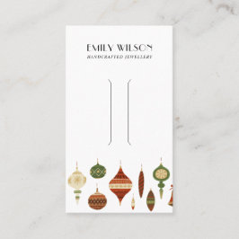 FESTIVA CHRISTMAS ORNATION HAIR CLIP VISNING CLIP VISITKORT