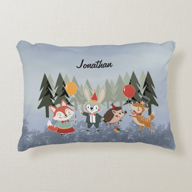 Festiva djur prydnadskudde (Framsidan)