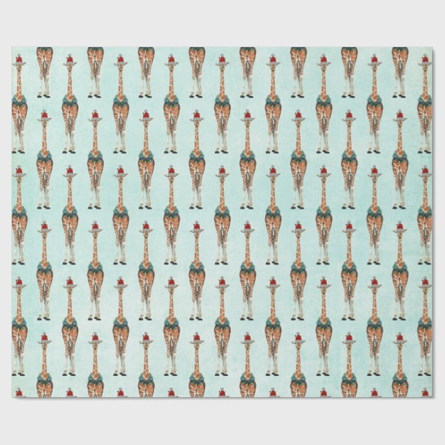 FESTIVA GIRAFFE Papprare Presentpapper (Platt)