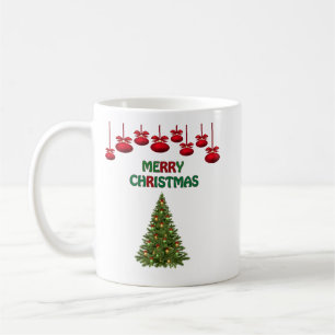 Festiva Glada Jul Buske Träd Dekorationsljus Kaffemugg