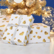 Festiva Guld Konfetti Hjärtan Present