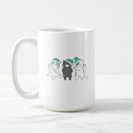 festiva hattar, julbelysning kaffemugg