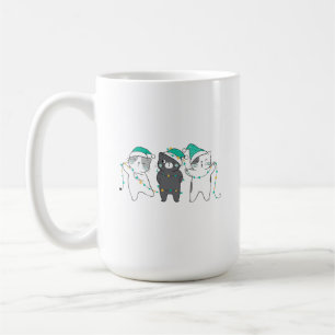 festiva hattar, julbelysning kaffemugg