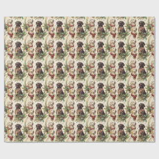 Festiva Labrador-hundar Jul Akvarell Presentpapper