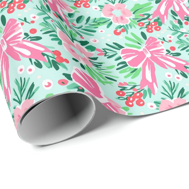 Festiva mysiga slingor Högtid jul Presentpapper (Rullad Hörn)