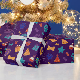 Festiva tassavtryck & festsnapsar för husdjurens å presentpapper