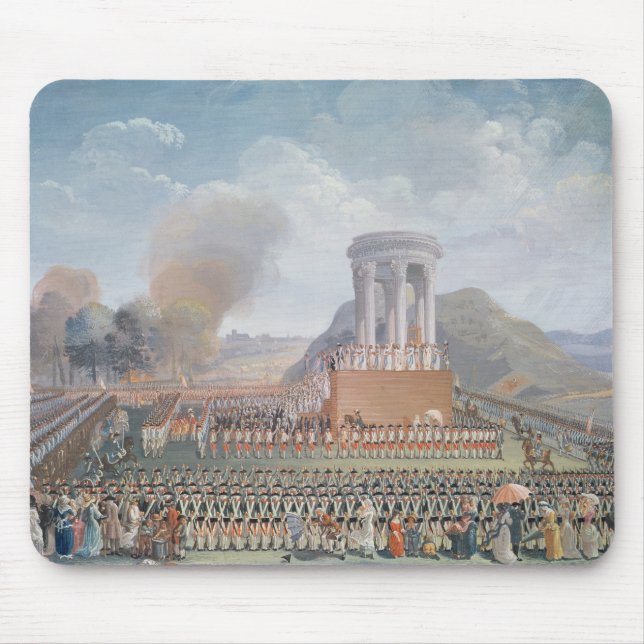 Festival av federationen, 14th Juli 1790 Musmatta (Framsidan)