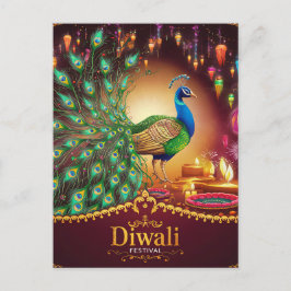 Festival av Ljuset Lycklig Diwali Helg Vykort
