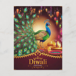 Festival av Ljuset Lycklig Diwali Helg Vykort