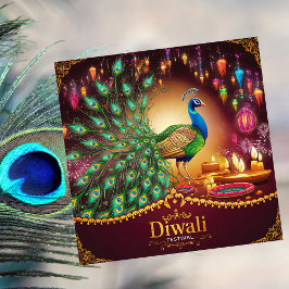 Festival av Ljuset Lycklig Diwali Julkort