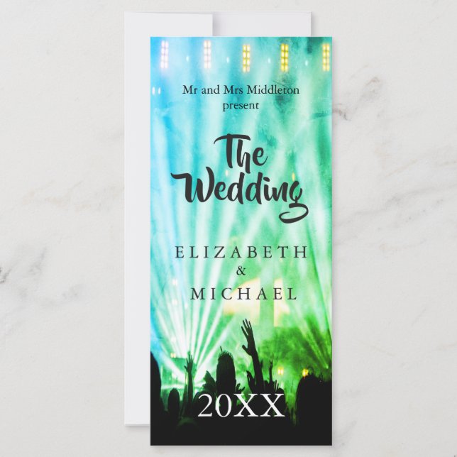 Festival Bright Ljus Grönt Roligt Bröllop (Framsida)