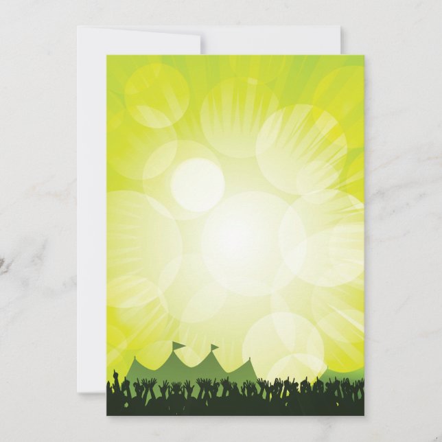 Festival Crowd-inbjudningar Inbjudningar (Framsida)