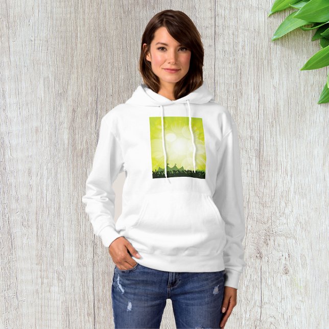 Festival Crowd Womens Hoodie T Shirt (Skapare uppladdad)