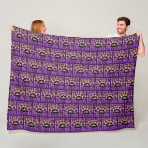 Festival Dreaming Vintage Retro Brown-Mauve Fleecefilt