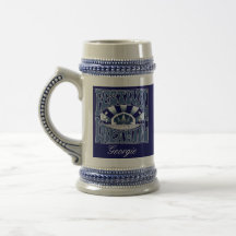 Festival Dreaming Vintage Retro Navy-White Graphic