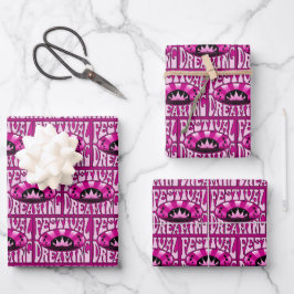 Festival Dreaming Vintage Retro Rosa-Black + rosa