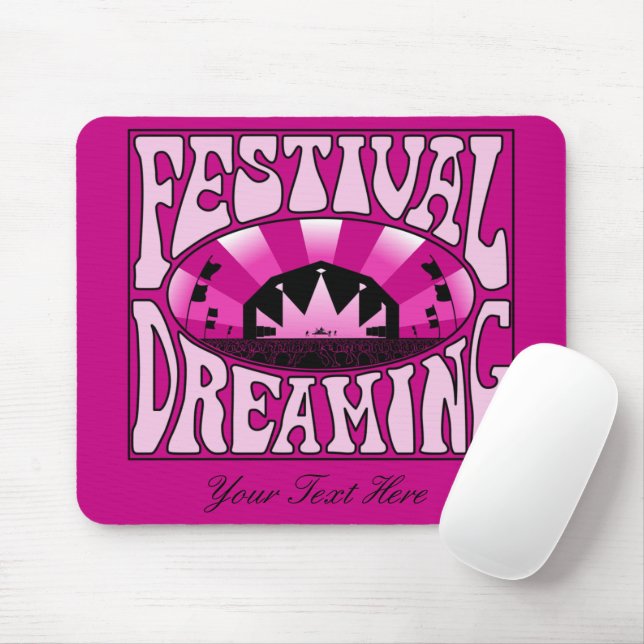 Festival Dreaming Vintage Retro Rosa-Black + rosa Musmatta (Med mus)