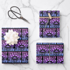 Festival Dreaming Vintage Retro Rosa-Blue + svart