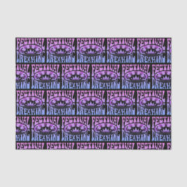 Festival Dreaming Vintage Retro Rosa-Blue + svart