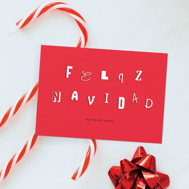 FESTIVAL FONT FELIZ NAVIDAD JULKORT (Skapare uppladdad)