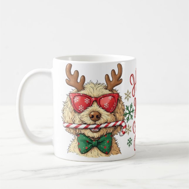 Festival Goldendoodle Ren Julkaffe Kaffemugg (Vänster)