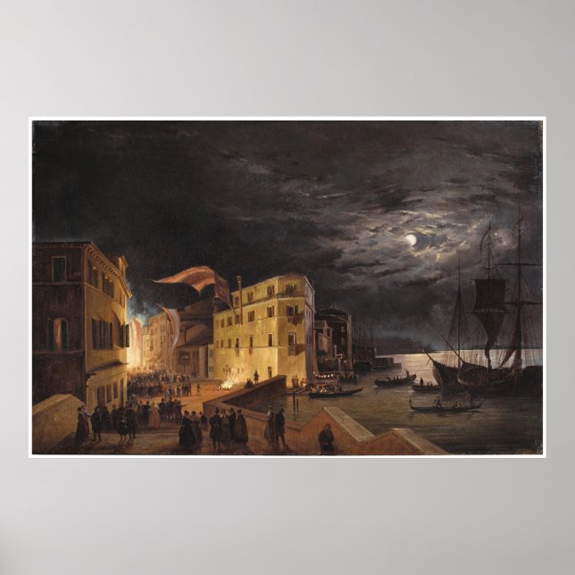 Festival på Via Eugenia i Venedig Poster (Framsidan)