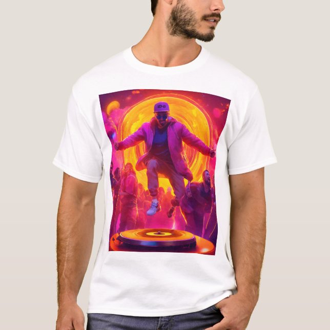 Festival Pulse: DJ in Action T Shirt (Framsida)