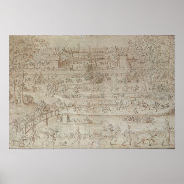 Festival vid Chateau d'Anet Poster (Framsidan)