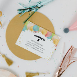 Festivaliskt ballongfest-inbjudan inbjudningar