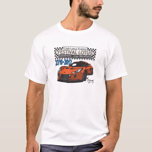 Festivallotusblomma CLF Exige 2012 Tee Shirt (Framsida)