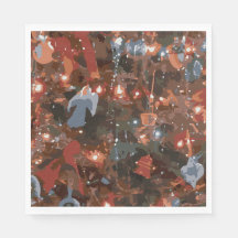 Festive Abstrakt Close Up Julgran Ljus