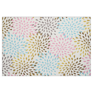 Festive abstrakt starburst mönster pastel färg tyg